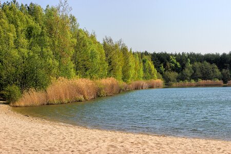 Lake landscape beach photo
