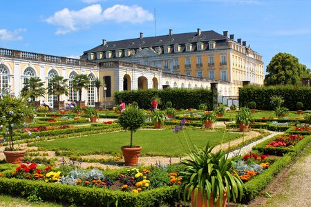 Formal garden travel castle brühl
