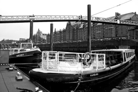 Waters river black and white photo