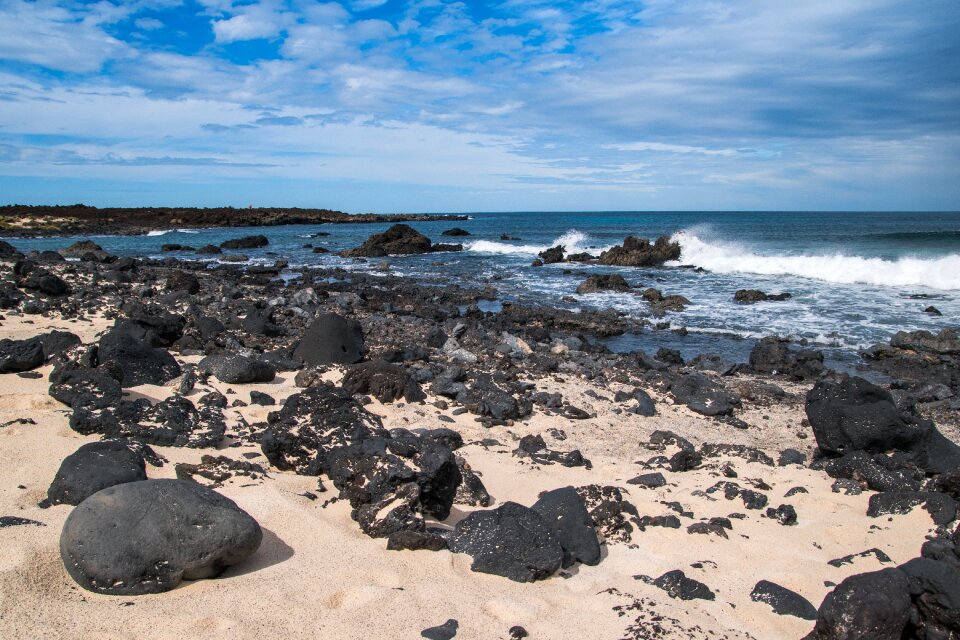 Beach rock canary islands