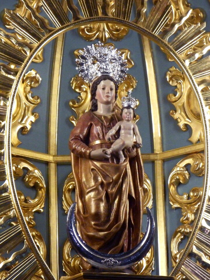 Our lady of montserrat religious image la palma