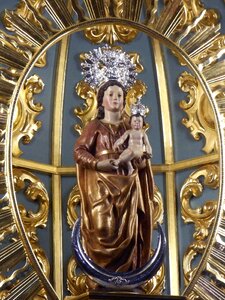 Our lady of montserrat religious image la palma