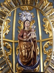 Our lady of montserrat religious image la palma photo