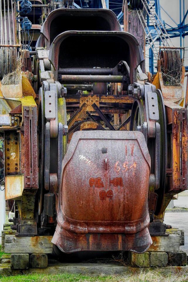 Open pit mining industrial plant industrial monument