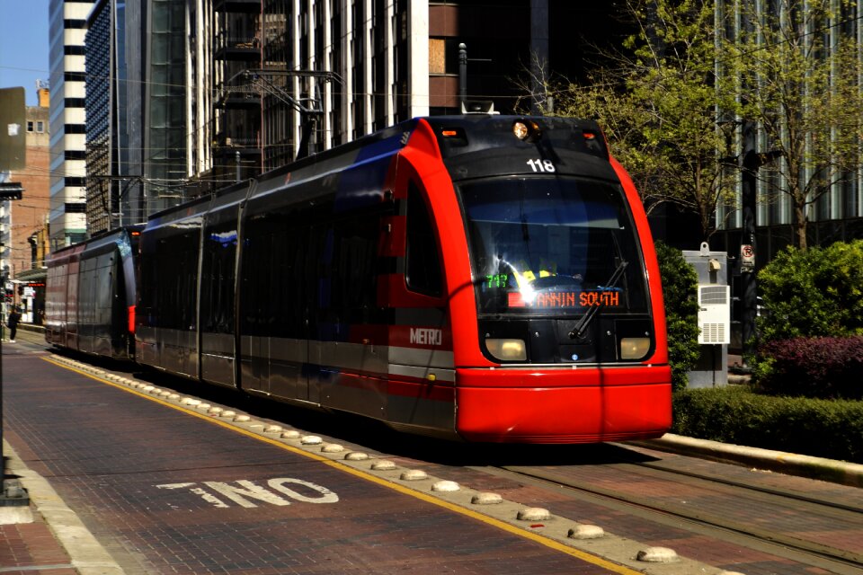 Street city train photo