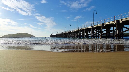 Beach panoramic pier