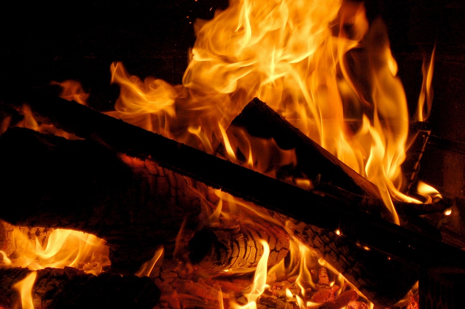 Fire bonfire flames
