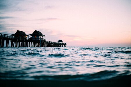 Sunset beach photo