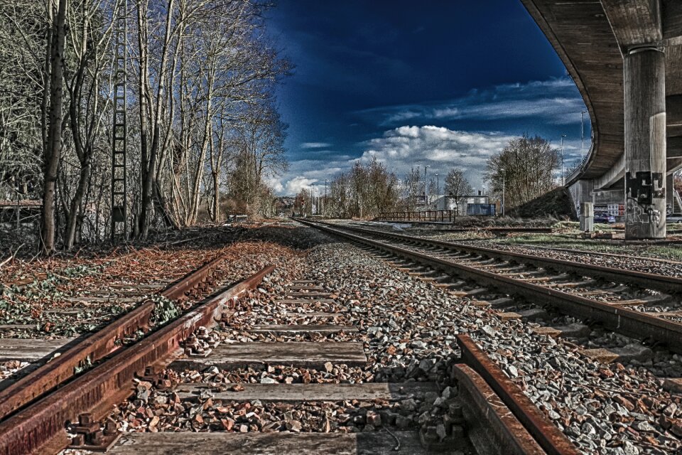 Hdr rails railways photo