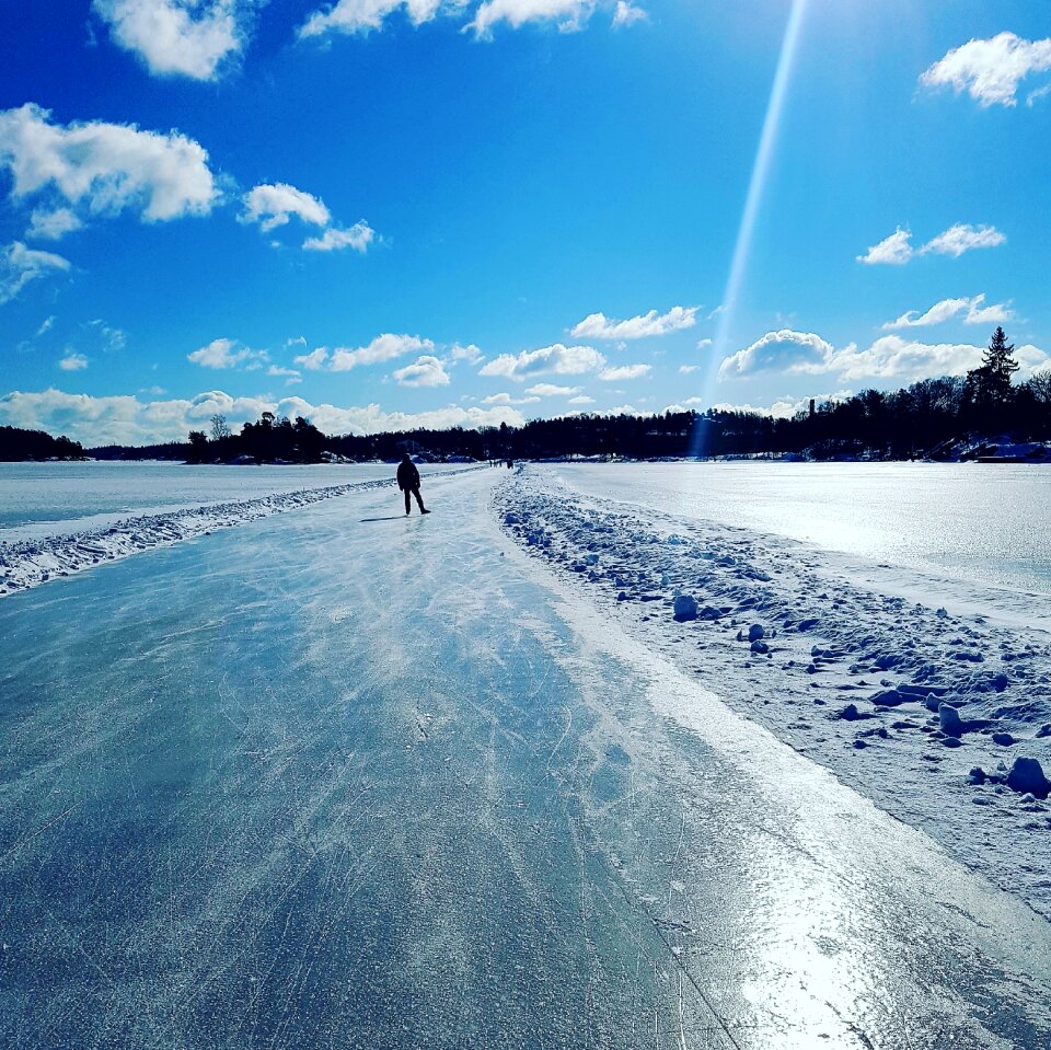Nature coastal ice