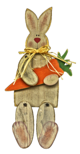 Carrot figure wood