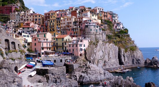 Manarola liguria colorful