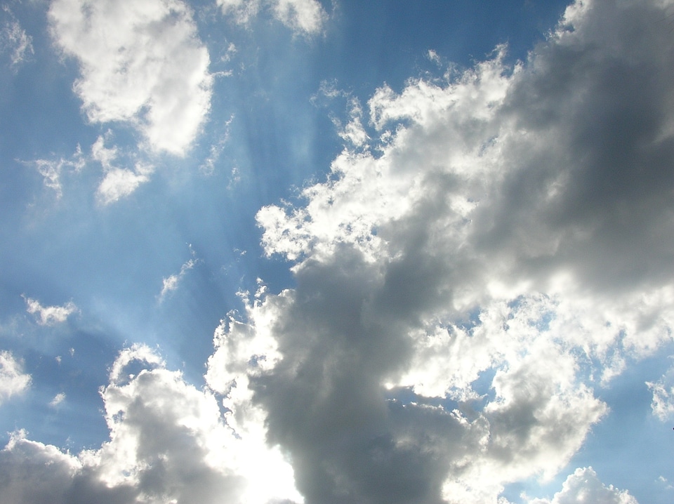 Clouds sky blue