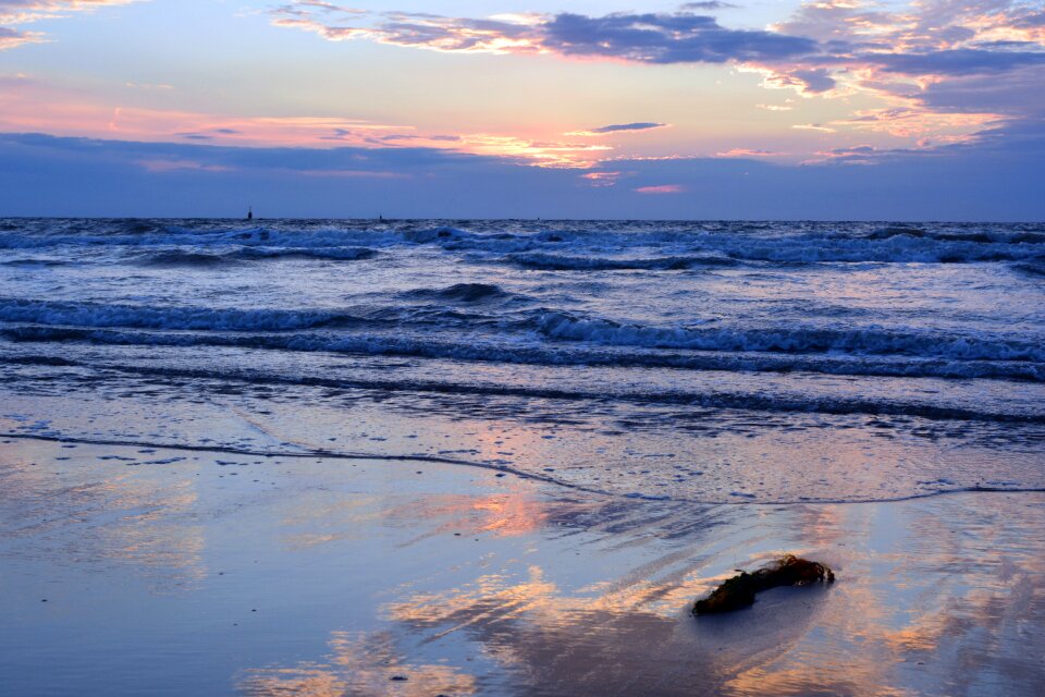 Sea sunset nature
