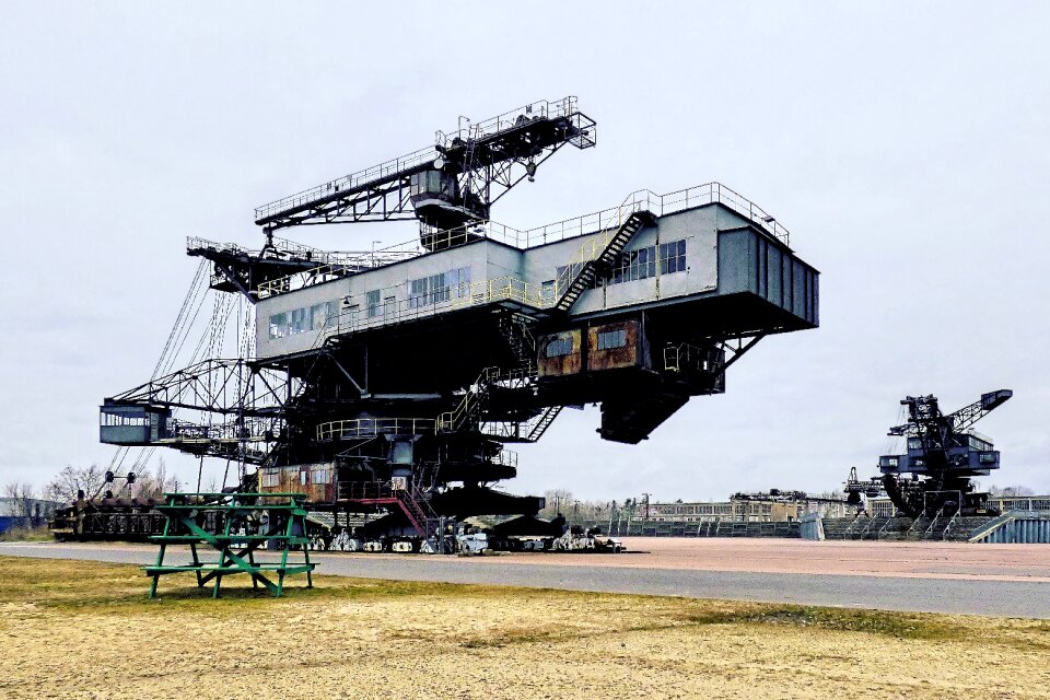 Open pit mining industrial plant industrial monument