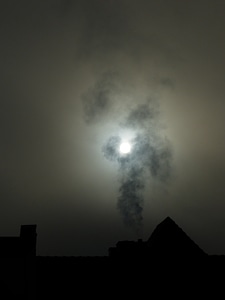 Slurry sun blacked out