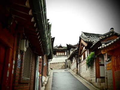 Street outdoors hanok