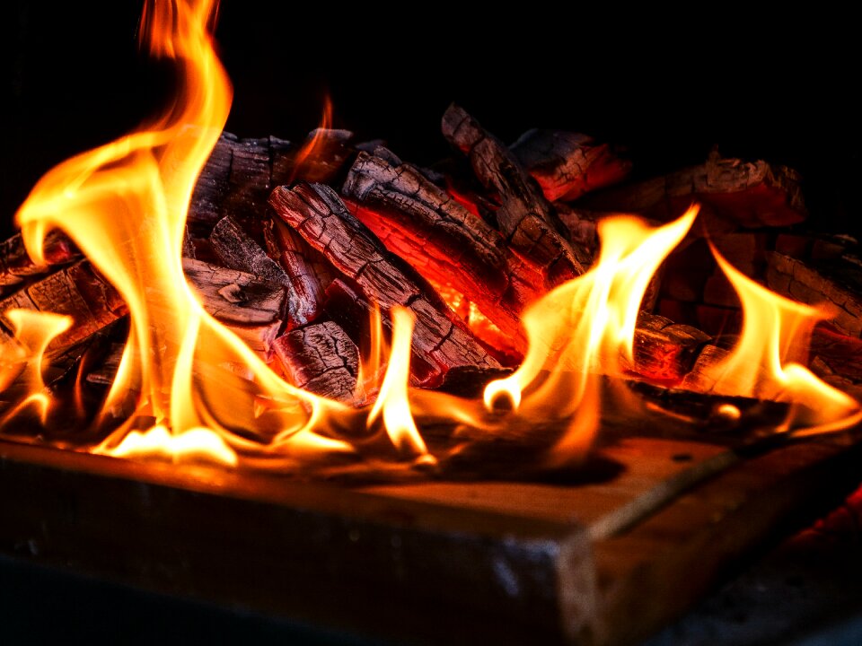 Hot joy fire campfire