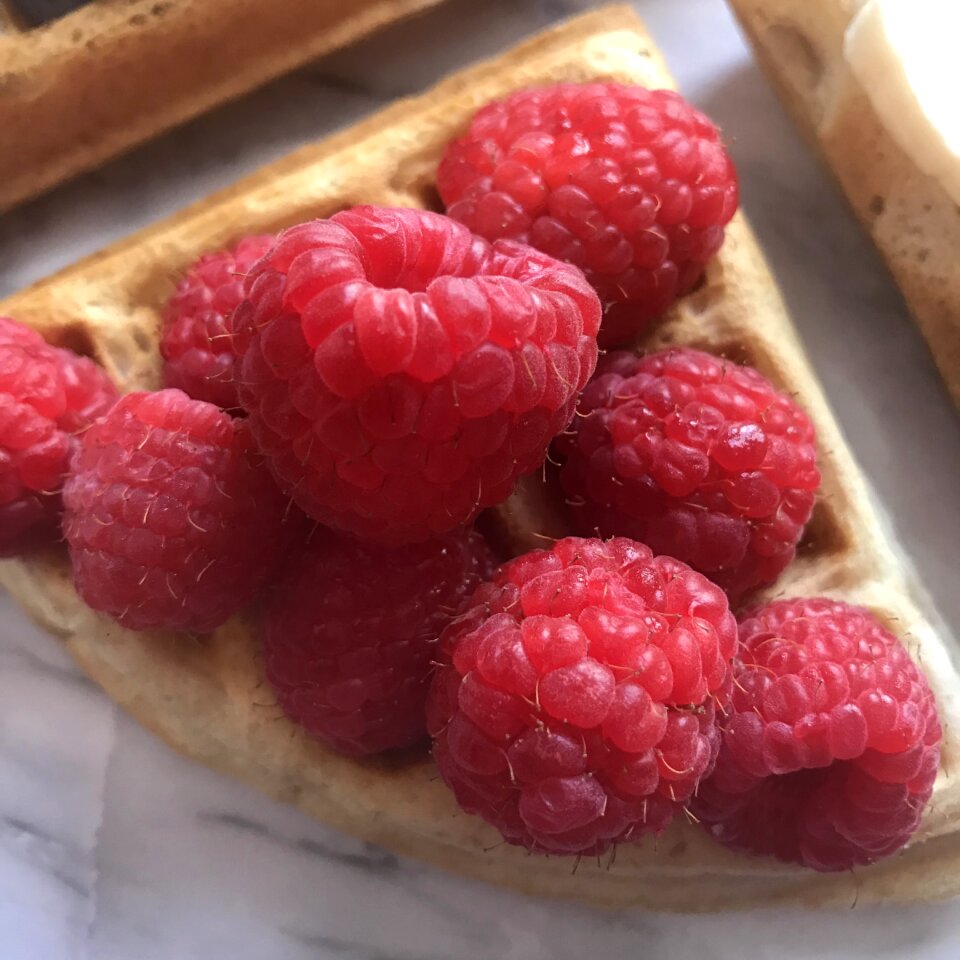 Food delicious waffles