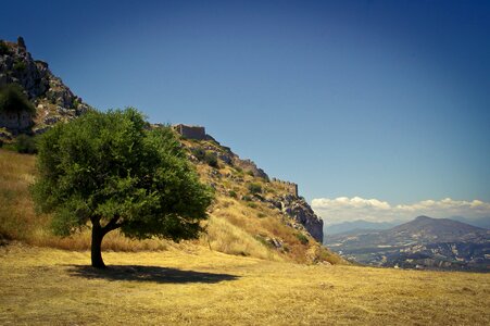 Mountain landscape greece photo