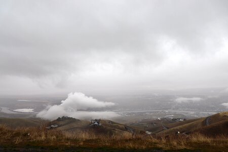Landscape mountain cloud photo
