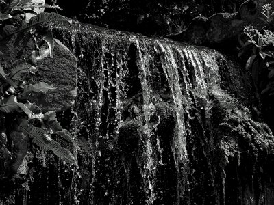 Waterfall gray waterfall photo