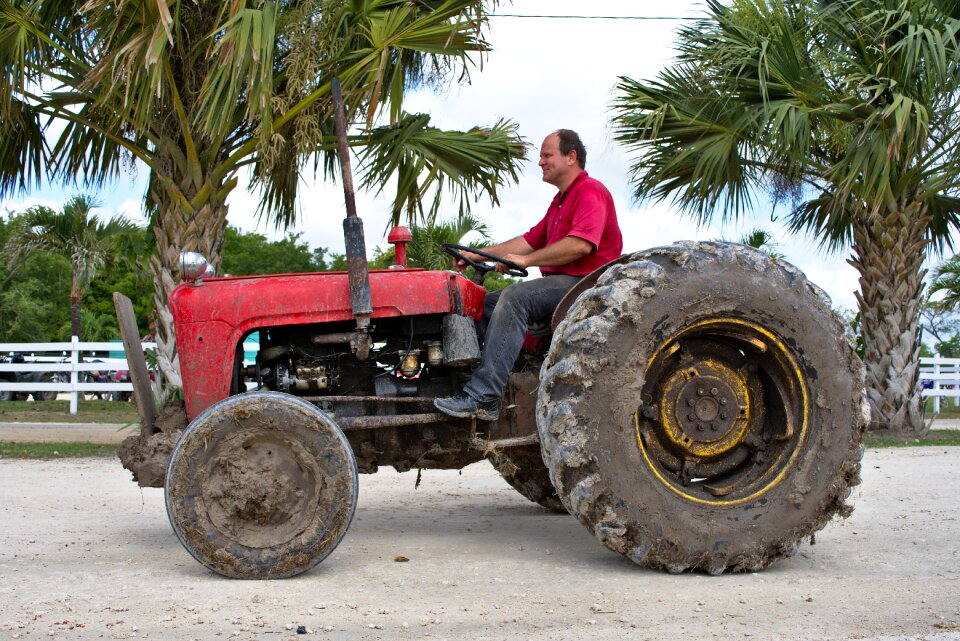 Rural dirty farm equipment