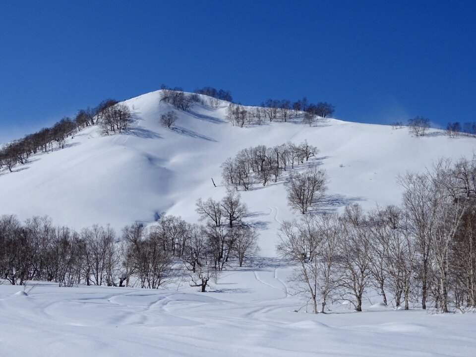 Slopes winter cold day