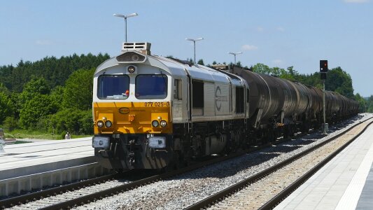 Train railway transport system photo