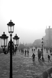Venice fog mist photo