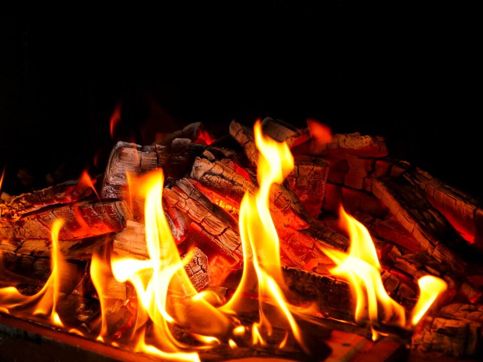 Hot joy fire campfire