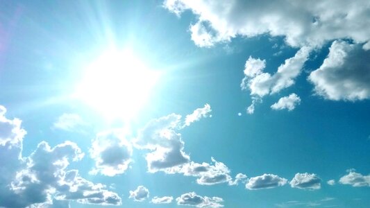 Afternoon sunny clouds