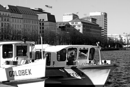 Alster jungfernstieg hamburgensien photo