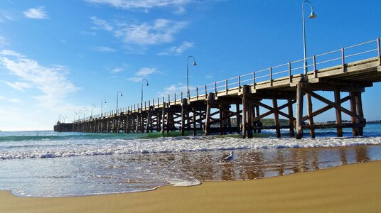 Bridge pier travel