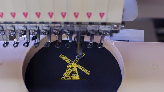 Embroidery embroidery machine textile photo