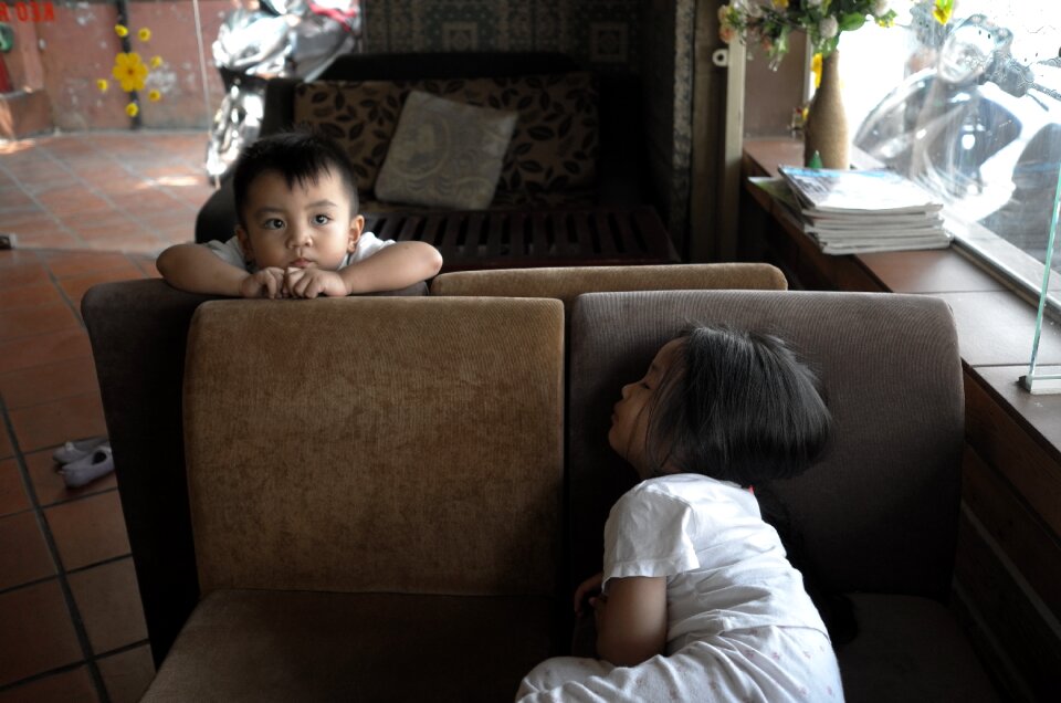 Family indoors