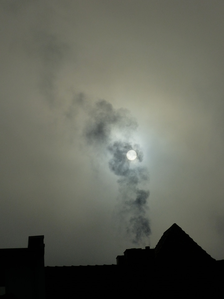 Slurry sun blacked out