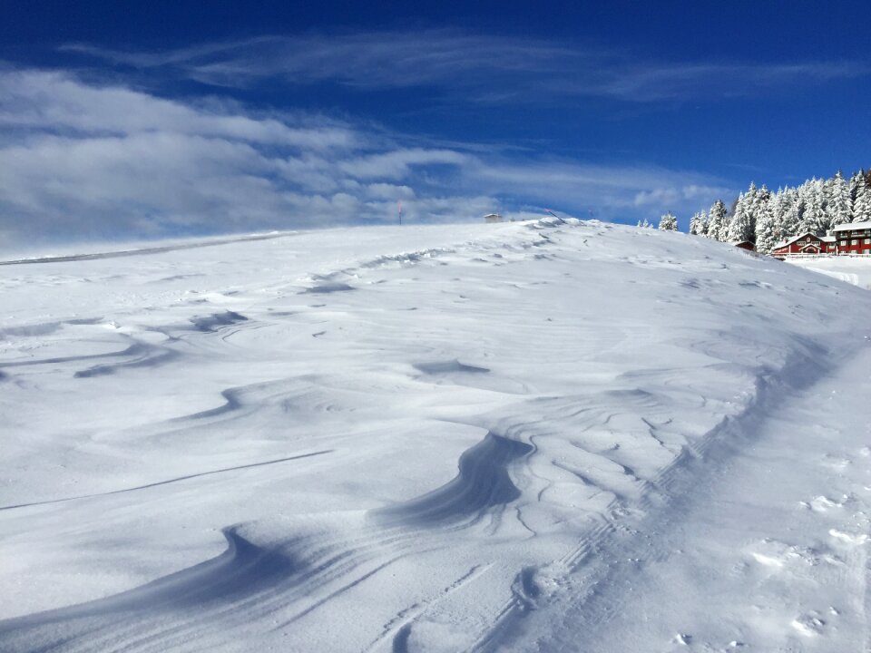 Snow panoramic landscape