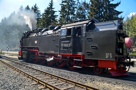 Railway line motor rail photo