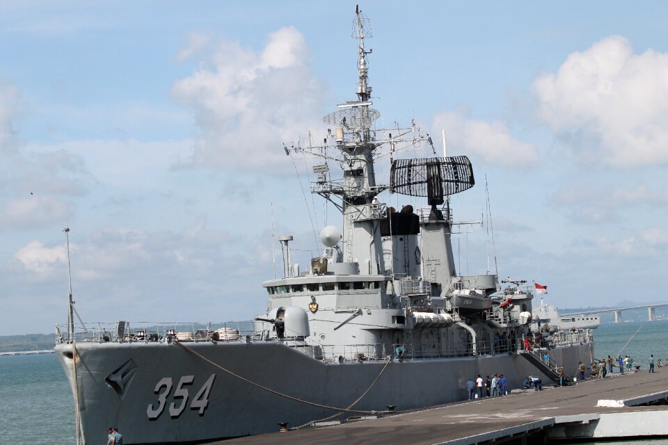 Warship watercraft sea