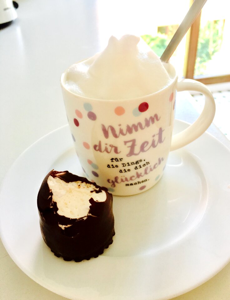 Cream dessert chocolate marshmallow
