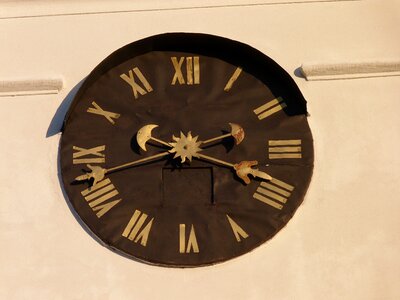 External clock the town hall hours photo