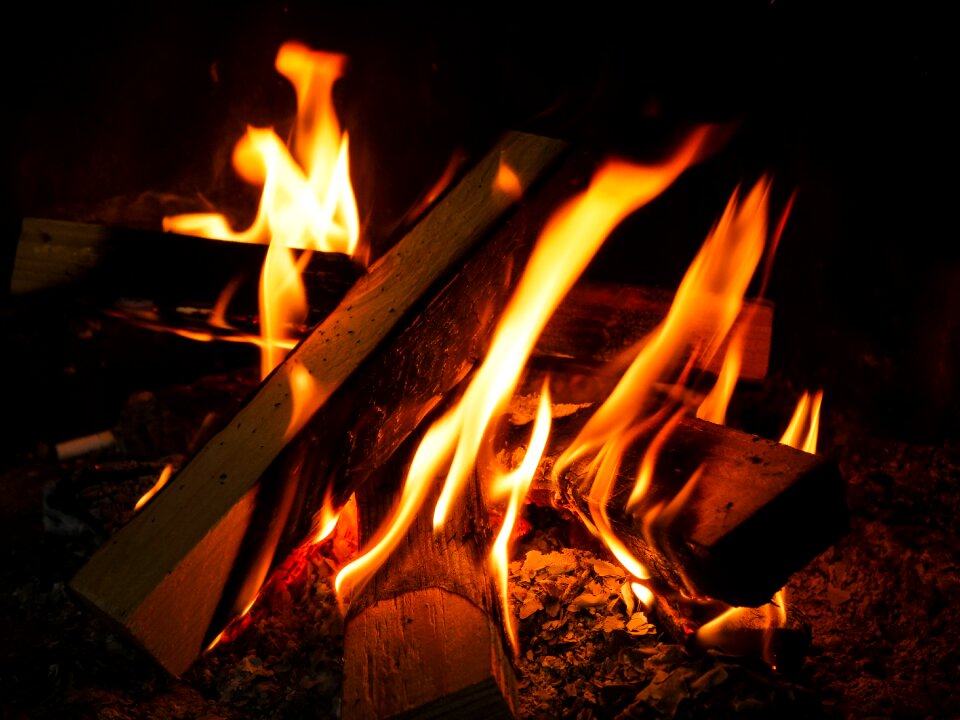 Hot joy fire campfire