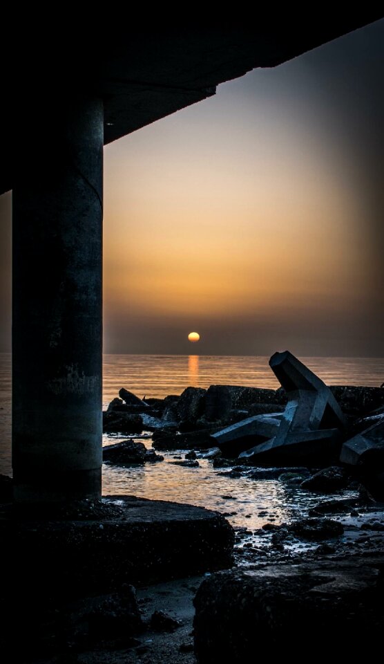 Sea dusk sunrise