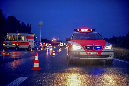 Switzerland police patrol car