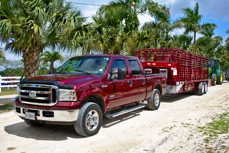 Ford red trailer