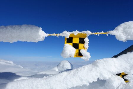 Winter snow avalanche