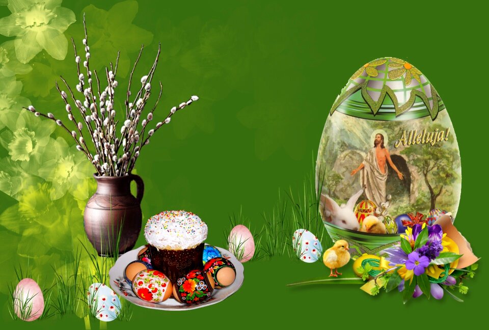 Easter easter eggs the basis of