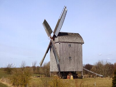 Farm wind mill photo