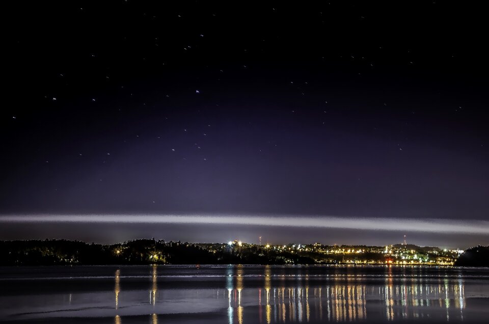 Twilight evening city